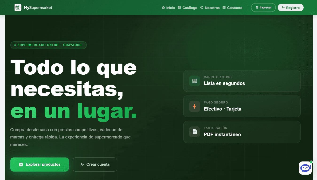 Captura de pantalla de MySupermarket